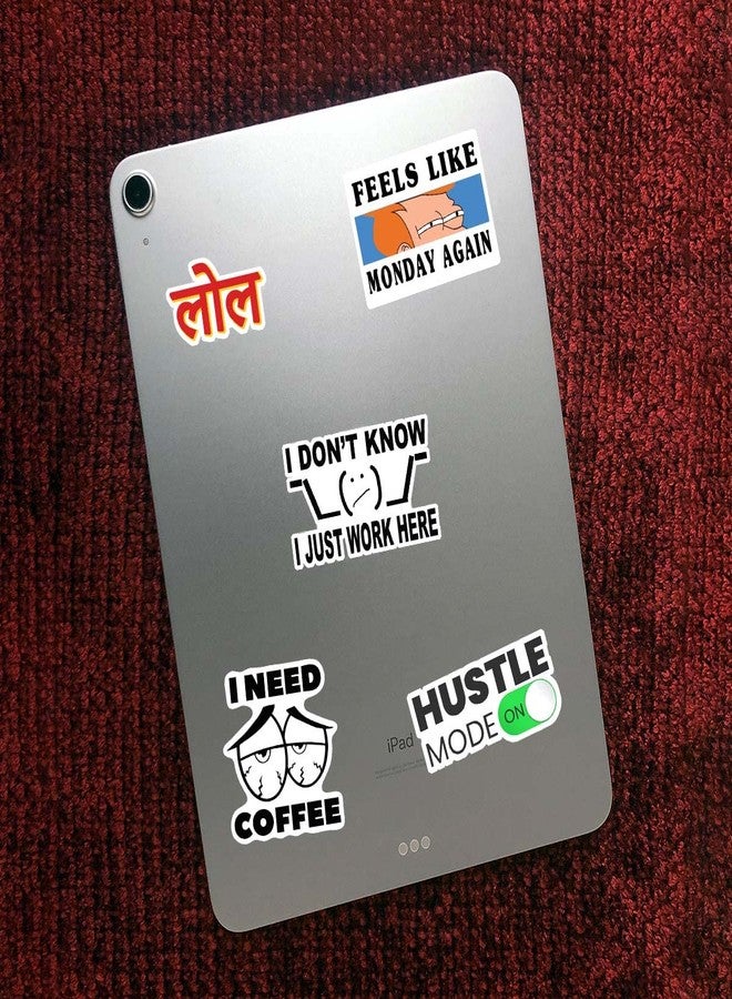 CodersParadise Corporate Office Stickers | Waterproof Vinyl Self-Adhesive Stickers for Laptop, Journal, Scrapbook, Diary, Guitar & Mobile Phone | Residue-Free, Durable 5.1x7.6x5.1 cm (Pack of 60) - Image 2